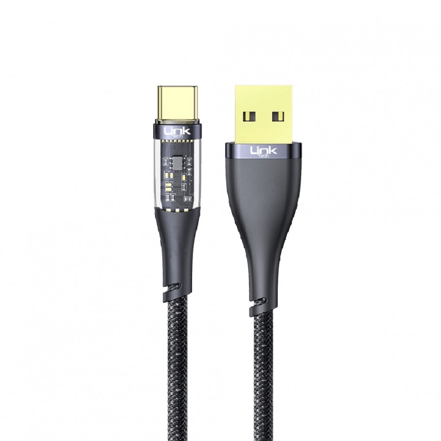 LinkTech K671 USB - Type-C 20W 3A 1.3m Örgü Şarj Kablosu 