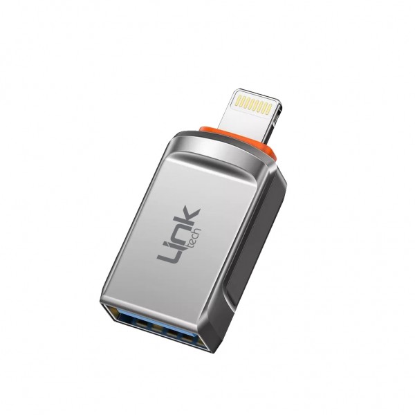 LinkTech O198 USB - iPh Lightning OTG Dönüştürücü Çevirici Metal Ad…