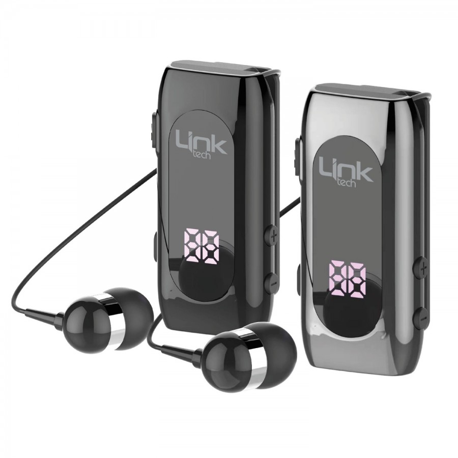 LinkTech V80 Bluetooth Kulaklık Ekranlı Makaralı Titreşimli