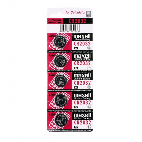 Maxell CR2032 Lithium Battery 3V Düğme Pil 5li Paket…