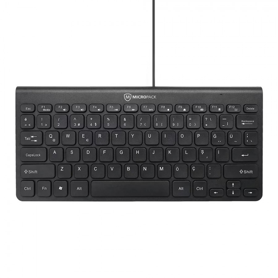 MICROPACK K2208-STL Office Mini Ultra Slim Kablolu Türkçe Q Klavye 