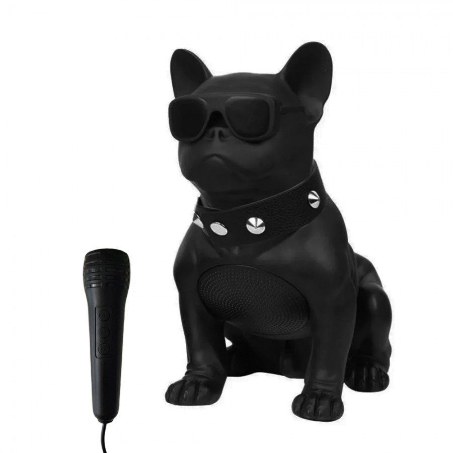 NoTech CH-M11M Mikrofonlu Bluetooth Hoparlör Bulldog Figürlü 33.5cm