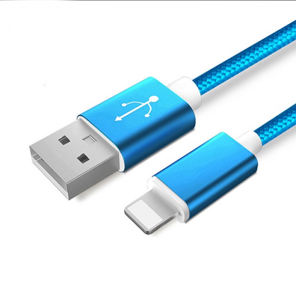 NoTech iPhone Lightning Kırılmaz USB Kablo 1.5mt Mavi …