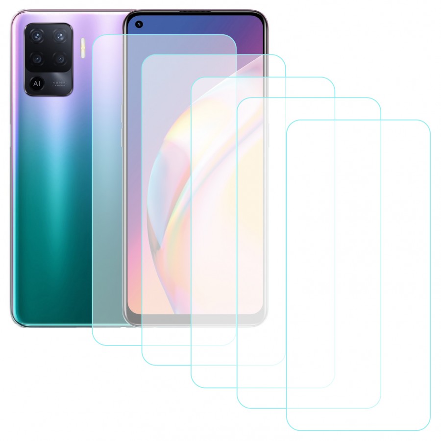 NoTech Oppo Reno5 Lite Temperli Cam Ekran Koruyucu 5li Eko Paket