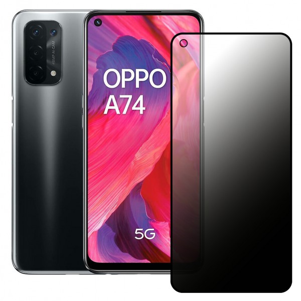 Oppo A74 Hayalet Privacy Gizli Cam Ekran Koruyucu Siyah…