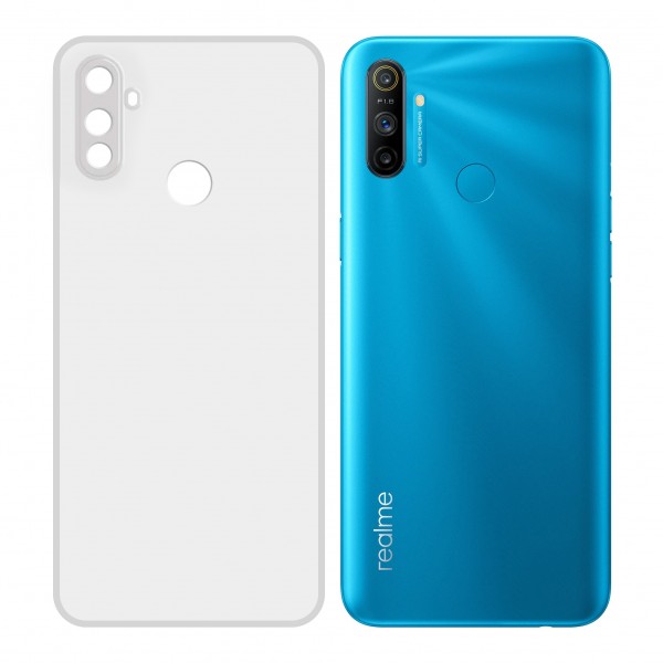 Realme C3 Kılıf FitCase Toz Koruma Tıpalı Şeffaf Arka Kapak…