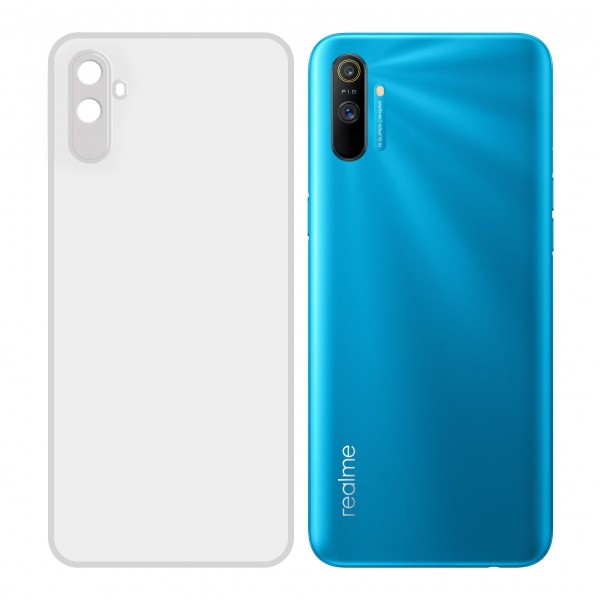 Realme C3i Kılıf FitCase Toz Koruma Tıpalı Şeffaf Arka Kapak…