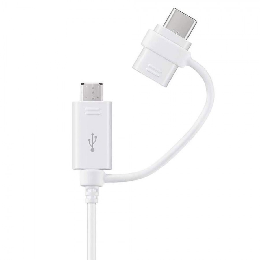 Samsung DG930D 2in1 Micro USB + Type-C Combo Kablo Beyaz EP-DG930DWEGWW