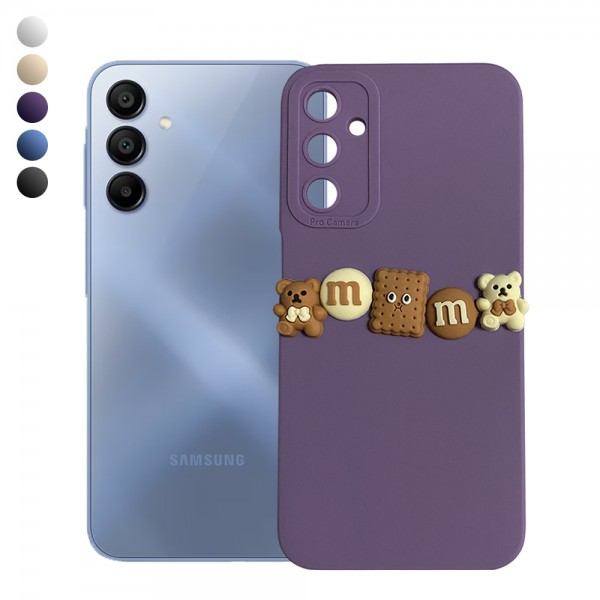 Samsung Galaxy A15 Kılıf 3D M Bear Kamera Korumalı Silikon Kapak…