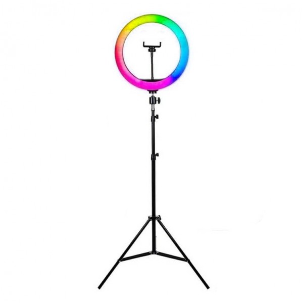 Soft Ring Light MJ36 14" 36cm RGB LED Halka Işık Tripodlu Selfie I…