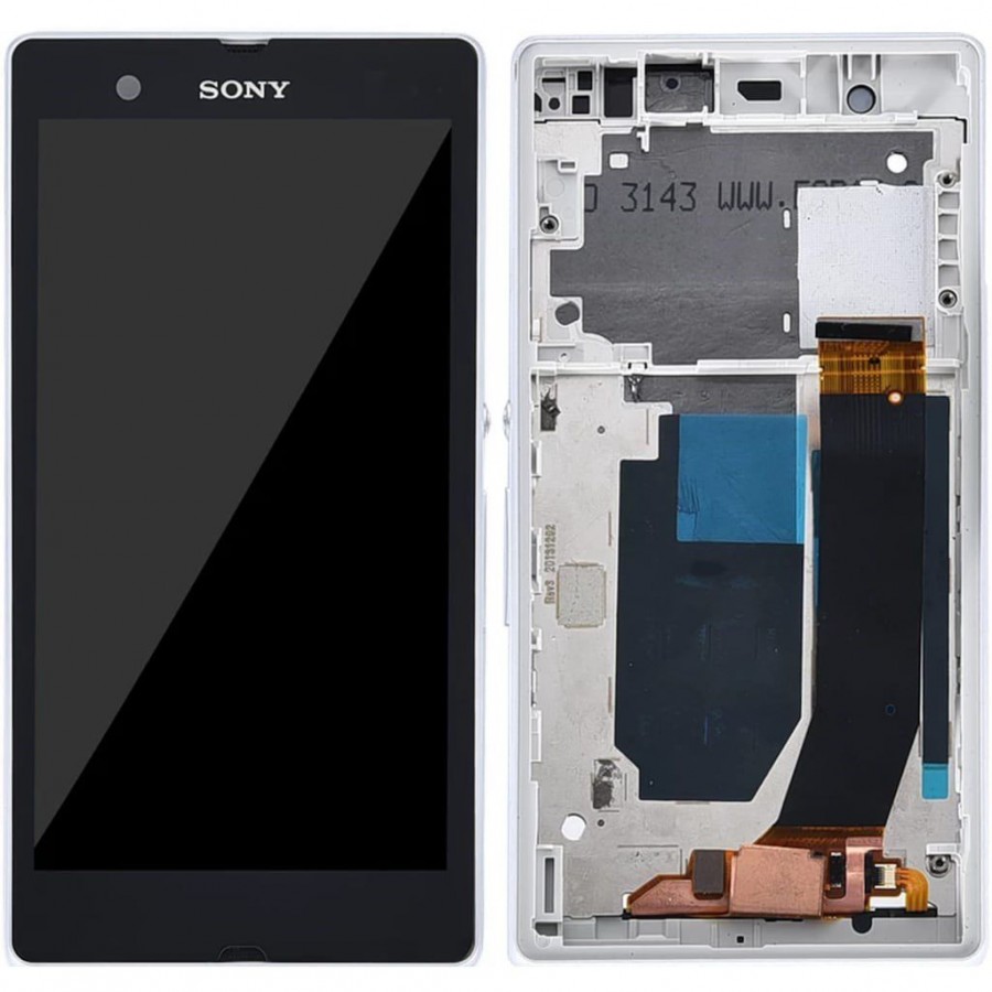 Sony Xperia Z LT36 LCD Ekran Dokunmatik Çıtalı Beyaz