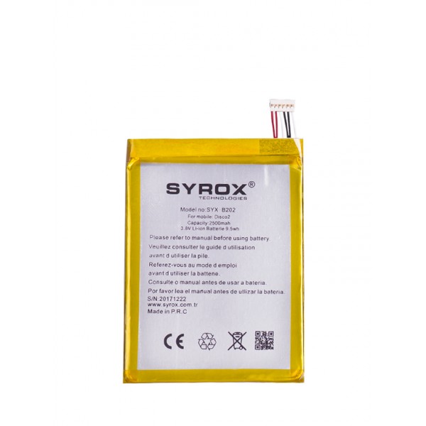 Syrox General Mobile Discovery 2 Batarya 2500 mAh B202…