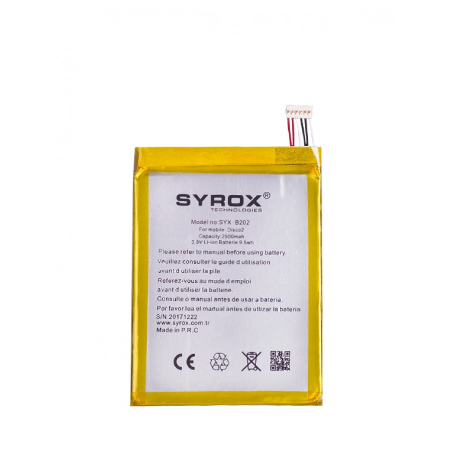 Syrox General Mobile Discovery 2 Batarya 2500 mAh B202