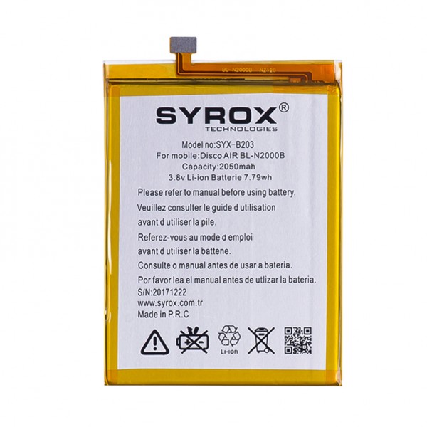 Syrox General Mobile Discovery Air Batarya 2050 mAh B203…