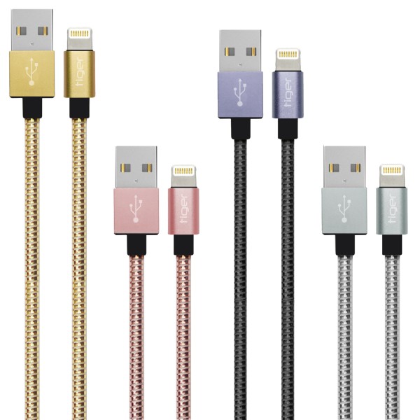 Tiger Lightning 3.0A 1mt Metal Hızlı Şarj USB Kablo TUC-A91…