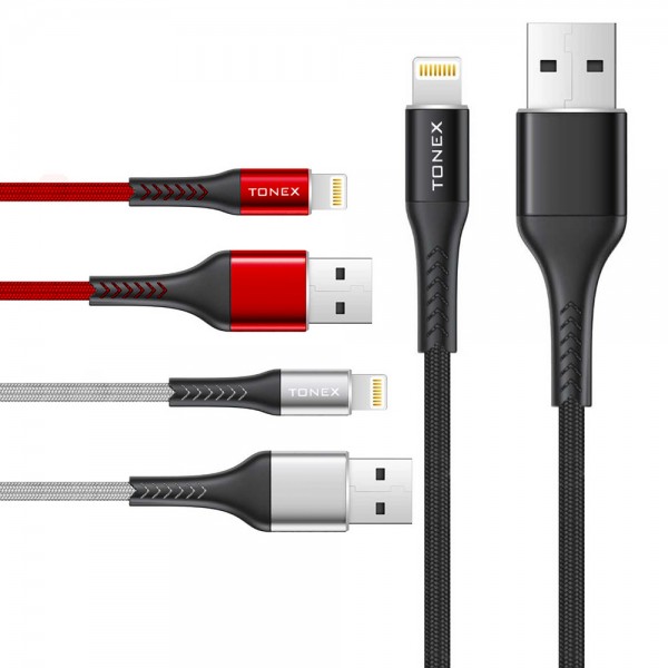 Tonex Delta Serisi Lightning USB Şarj ve Data Kablosu 1mt…