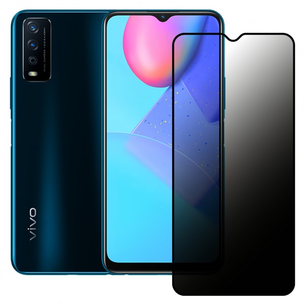 Vivo Y11s / Y20 Hayalet Privacy Gizli Cam Ekran Koruyucu Siyah…