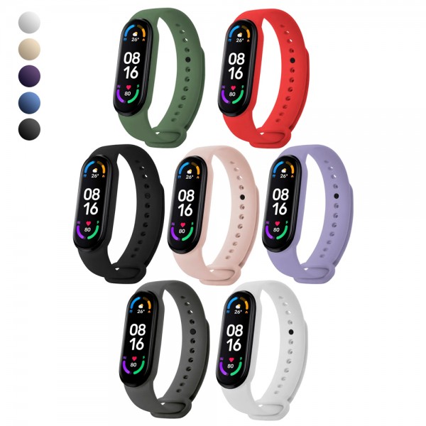 Xiaomi Mi Band 5 / 6 Uyumlu Silikon Kordon…