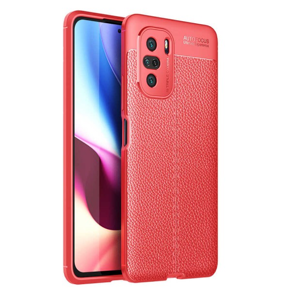 Xiaomi Poco F3 Kılıf Focus Deri Desen Silikon Arka Kapak…