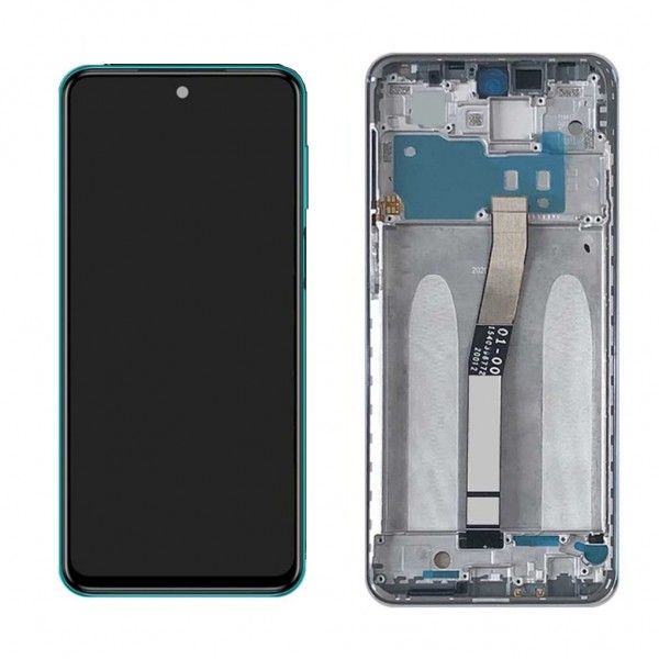 Xiaomi Redmi Note 9S LCD Ekran Dokunmatik Çıtalı - Yeşil…